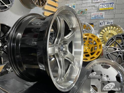 Ratlankis JDM Work Concept Style 18X9.5 5X114.3 ET22 73.1 Hyper black machined lip