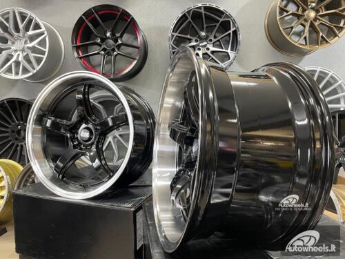 Ratlankis JDM Work Concept Style18X8.5 5X114.3 ET28 73.1 Black with machined lip