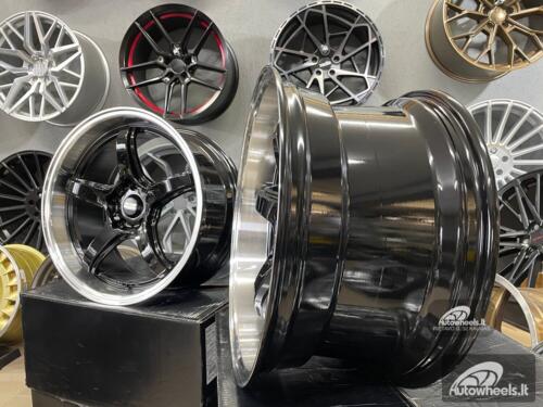 Ratlankis JDM Work Concept Style18X8.5 5X114.3 ET28 73.1 Black with machined lip