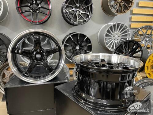 Ratlankis JDM Work Concept Style18X8.5 5X114.3 ET28 73.1 Black with machined lip