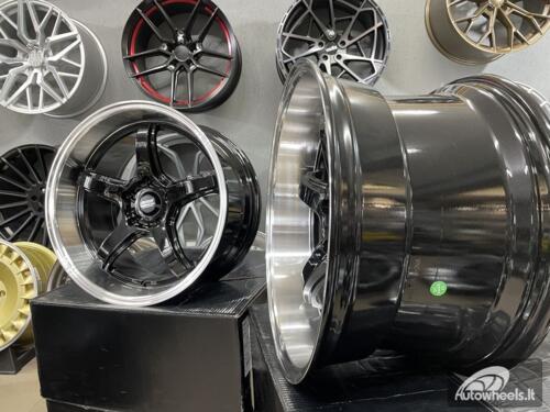Ratlankis JDM Work Concept Style 18X9.5 5X114.3 ET22 73.1 Black with machined lip