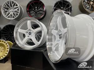 Ratlankis JDM Work Concept Style 18X8.5 5X114.3 ET28 73.1 White with machined lip