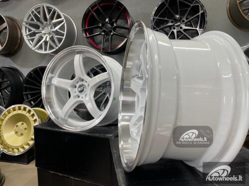 Ratlankis JDM Work Concept Style 18X8.5 5X114.3 ET28 73.1 White with machined lip