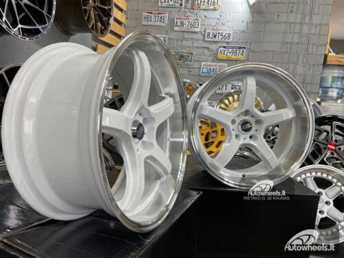 Ratlankis JDM Work Concept Style 18X8.5 5X114.3 ET28 73.1 White with machined lip