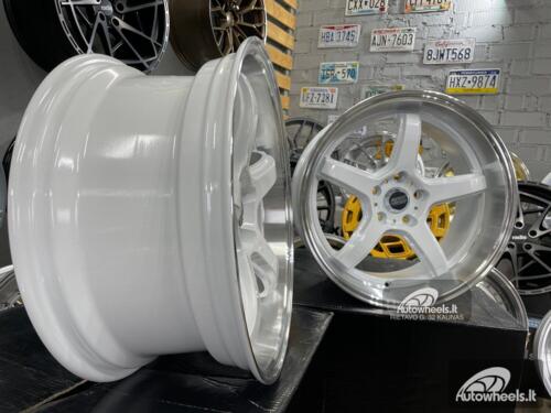 Ratlankis JDM Work Concept Style 18X8.5 5X114.3 ET28 73.1 White with machined lip