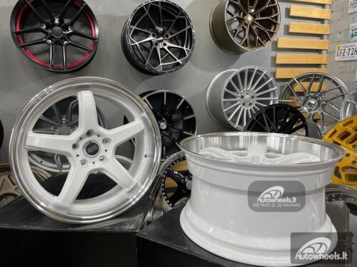 Ratlankis JDM Work Concept Style 18X8.5 5X114.3 ET28 73.1 White with machined lip