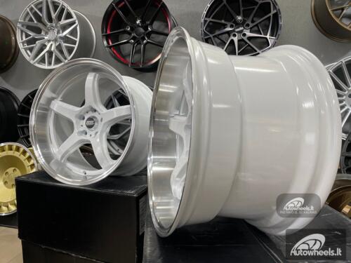 Ratlankis JDM Work Concept Style 18X9.5 5X114.3 ET22 73.1 White with machined lip