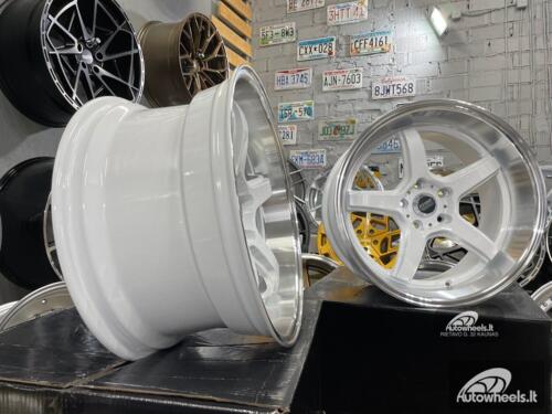 Ratlankis JDM Work Concept Style 18X9.5 5X114.3 ET22 73.1 White with machined lip