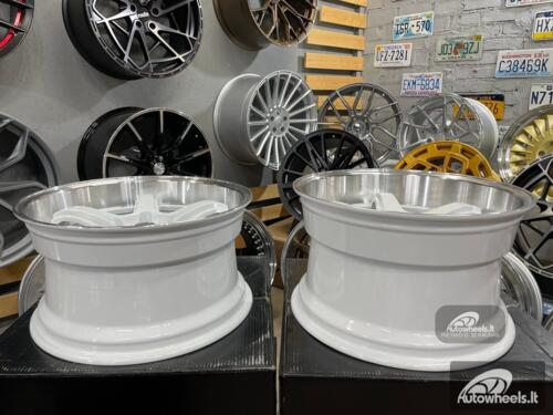 Ratlankis JDM Work Concept Style 18X9.5 5X114.3 ET22 73.1 White with machined lip