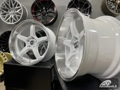 Ratlankis JDM Work Concept Style 18X9.5 5X114.3 ET22 73.1 White with machined lip