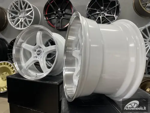 Ratlankis JDM Work Concept Style 18X9.5 5X114.3 ET22 73.1 White with machined lip