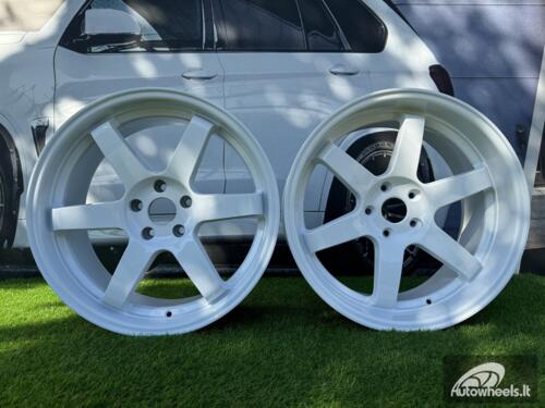 Ratlankis JDM Work Style 19X8.5 5X114.3 ET20 73.1 White (No Center Caps)