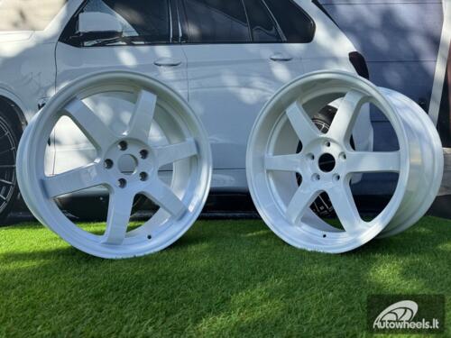 Ratlankis JDM Work Style 19X8.5 5X114.3 ET20 73.1 White (No Center Caps)