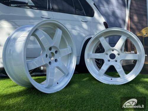 Ratlankis JDM Work Style 19X8.5 5X114.3 ET20 73.1 White (No Center Caps)