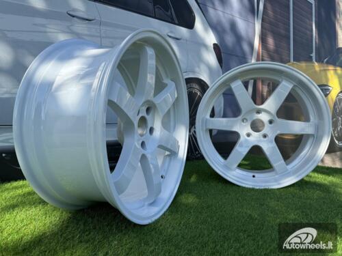 Ratlankis JDM Work Style 19X8.5 5X114.3 ET20 73.1 White (No Center Caps)