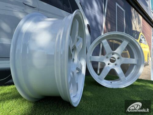 Ratlankis JDM Work Style 19X8.5 5X114.3 ET20 73.1 White (No Center Caps)