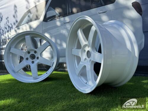 Ratlankis JDM Work Style 19X8.5 5X114.3 ET20 73.1 White (No Center Caps)