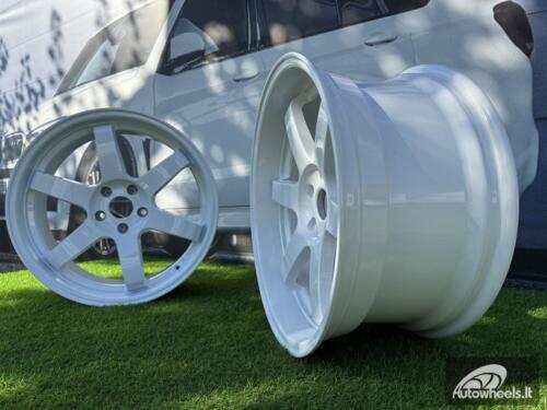 Ratlankis JDM Work Style 19X8.5 5X114.3 ET20 73.1 White (No Center Caps)