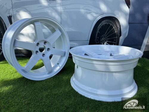 Ratlankis JDM Work Style 19X8.5 5X114.3 ET20 73.1 White (No Center Caps)