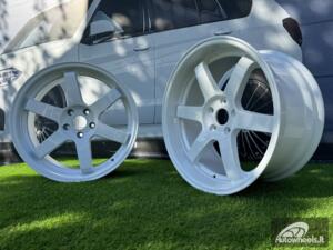 Ratlankis JDM Work Style | R19X8.5 5X114.3 ET20 73.1 White (No Center Caps)
