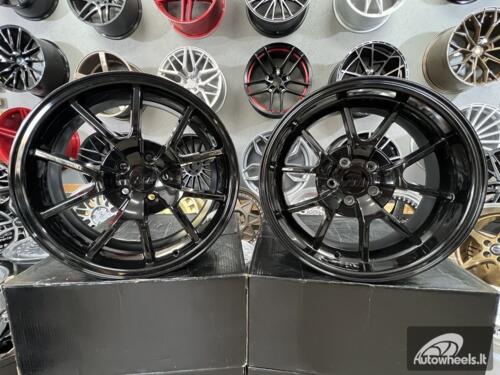 Ratlankis Mustang LCC FR500 Style 18X9J 5X114.3 ET22 70.6 Black