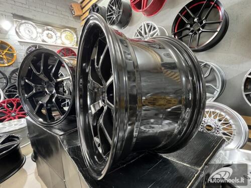 Ratlankis Mustang LCC FR500 Style 18X9J 5X114.3 ET22 70.6 Black