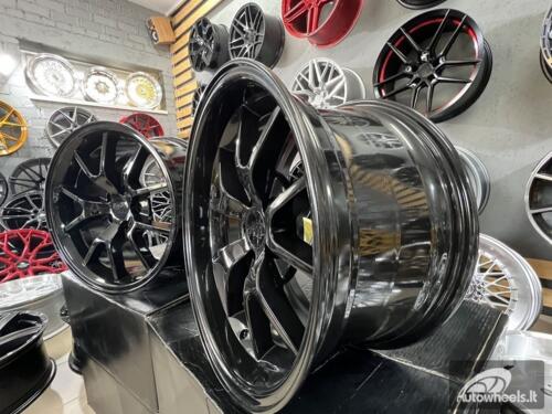 Ratlankis Mustang LCC FR500 Style 18X9J 5X114.3 ET22 70.6 Black