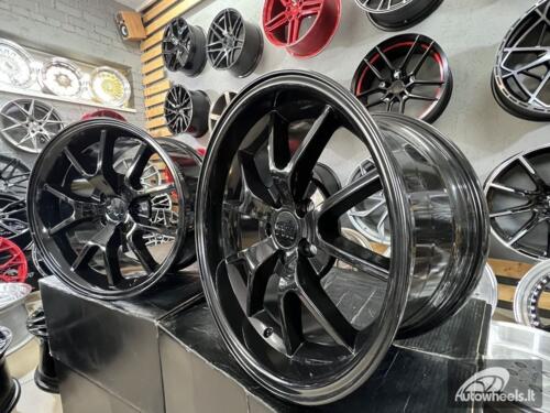 Ratlankis Mustang LCC FR500 Style 18X9J 5X114.3 ET22 70.6 Black