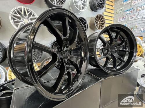Ratlankis Mustang LCC FR500 Style 18X9J 5X114.3 ET22 70.6 Black
