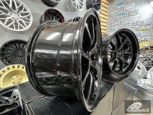 Ratlankis Mustang LCC FR500 Style 18X9J 5X114.3 ET22 70.6 Black