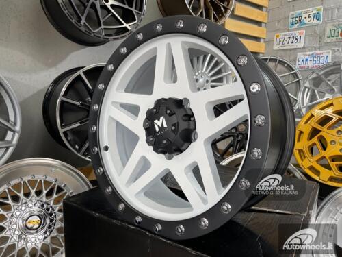 Ratlankis Gladiator 4x4 Off Road 17X7.5J 5X127 ET10 71.5 Matt black with white face