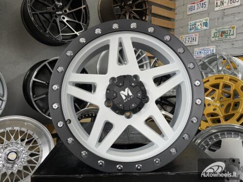 Ratlankis Gladiator 4x4 Off Road 17X7.5J 5X127 ET10 71.5 Matt black with white face