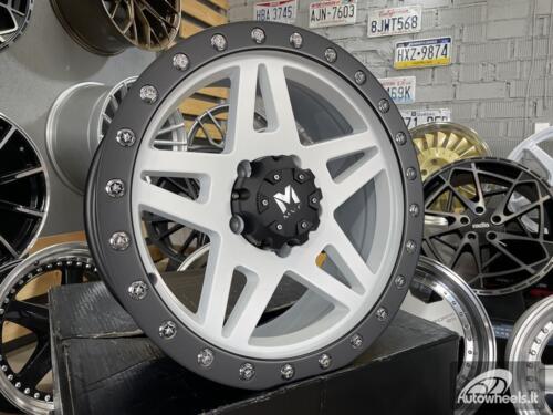 Ratlankis Gladiator 4x4 Off Road 17X7.5J 5X127 ET10 71.5 Matt black with white face