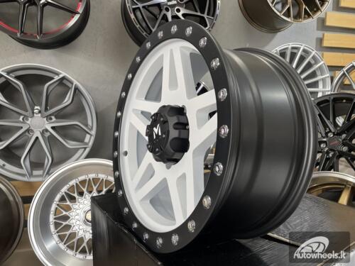 Ratlankis Gladiator 4x4 Off Road 17X7.5J 5X127 ET10 71.5 Matt black with white face