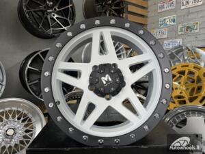 Ratlankis Gladiator 4x4 Off Road | R17X7.5J 5X127 ET10 71.5 Matt black with white face