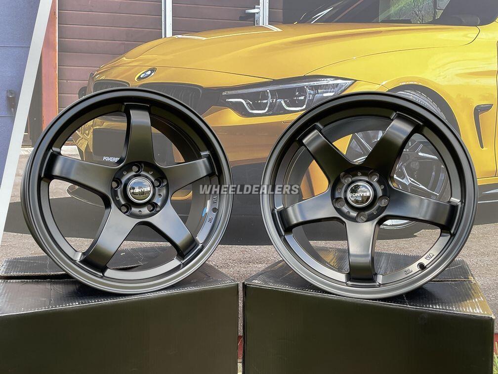 Og Rally Style Rims JDM Concave style 18X8.5J 5X114.3 ET32 73.1 Matt black