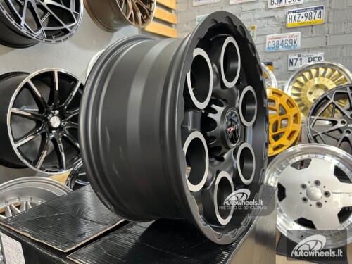 Ratlankis Etern 4x4 Off road 17X8J 6X139.7 ET0 110 Matt black with face machined