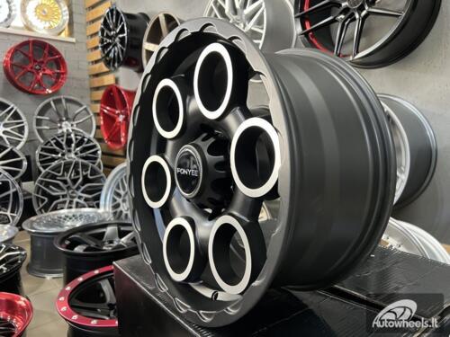 Ratlankis Etern 4x4 Off road 17X8J 6X139.7 ET0 110 Matt black with face machined
