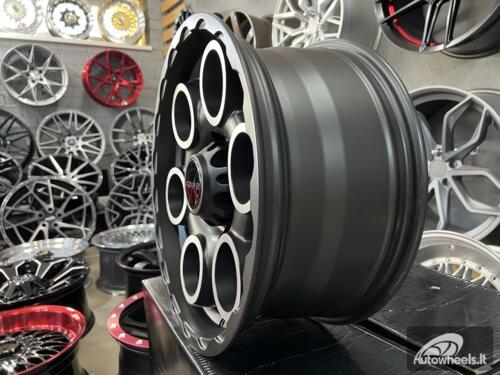 Ratlankis Etern 4x4 Off road 17X8J 6X139.7 ET0 110 Matt black with face machined