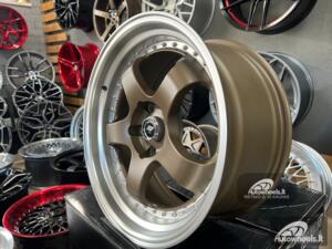 Ratlankis Work Meister SP1 Style 18X8.5J 5X114.3 ET30 73.1 Bronze lip with silver rivet