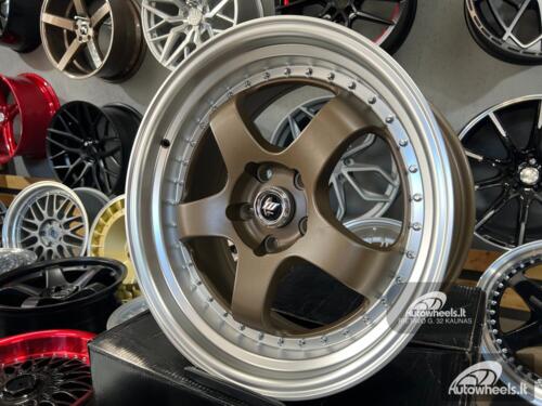 Ratlankis Work Meister SP1 Style 18X8.5J 5X114.3 ET30 73.1 Bronze lip with silver rivet