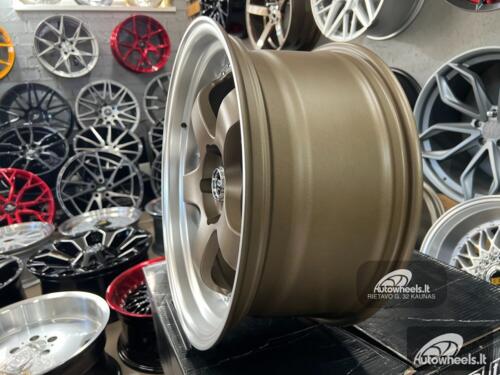 Ratlankis Work Meister SP1 Style 18X8.5J 5X114.3 ET30 73.1 Bronze lip with silver rivet