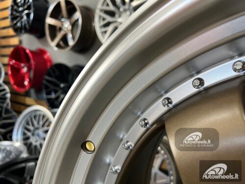 Ratlankis Work Meister SP1 Style 18X8.5J 5X114.3 ET30 73.1 Bronze lip with silver rivet