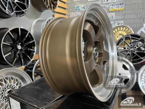 Ratlankis Work Meister SP1 Style 18X8.5J 5X114.3 ET30 73.1 Bronze lip with silver rivet