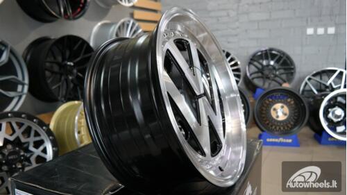 Ratlankis VW Classic Style Black polished 15X6.5J 4X100 ET30 57.1 Black machine face