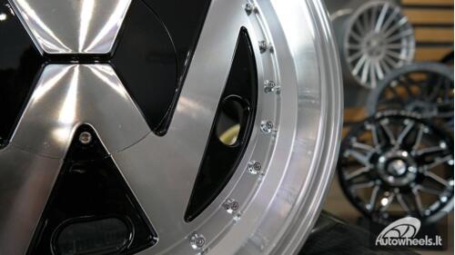 Ratlankis VW Classic Style Black polished 15X6.5J 4X100 ET30 57.1 Black machine face