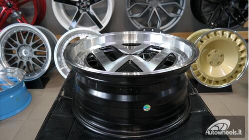 Ratlankis VW Classic Style Black polished 15X6.5J 4X100 ET30 57.1 Black machine face
