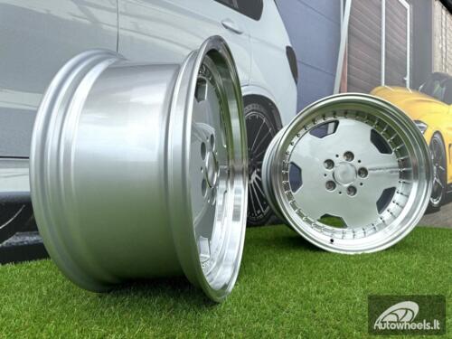 Ratlankis Mercedes AMG Aero 3 style Monoblock Performa25 18X8J 5X112 ET35 66.6 Silver with machined lip