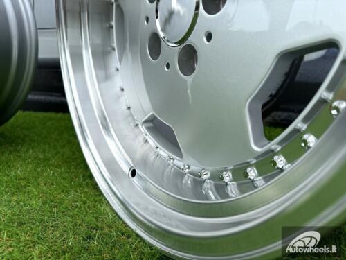 Ratlankis Mercedes AMG Aero 3 style Monoblock Performa25 18X8J 5X112 ET35 66.6 Silver with machined lip