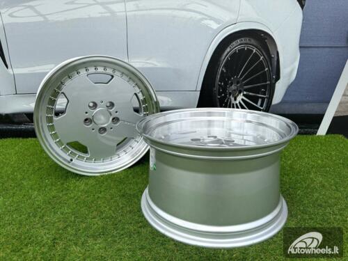 Ratlankis Mercedes AMG Aero 3 style Monoblock Performa25 18X8J 5X112 ET35 66.6 Silver with machined lip